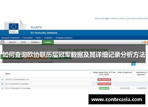 如何查询欧协联历届冠军数据及其详细记录分析方法